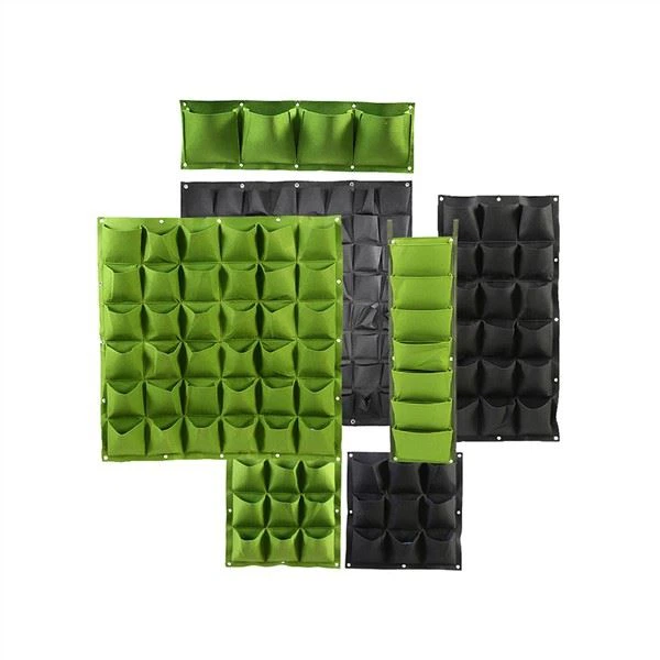 매달린 벽 포켓 수직 화분