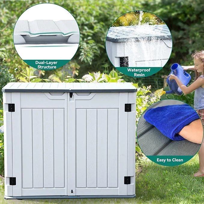 Resin Horizontal Storage Shed